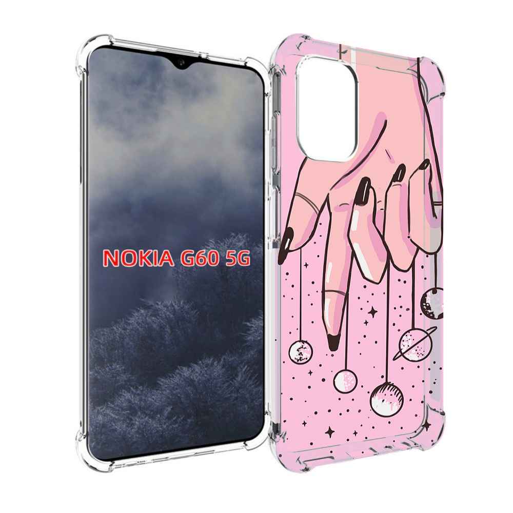 

Чехол MyPads планеты-на-пальцах для Nokia G60 5G, Прозрачный, Tocco
