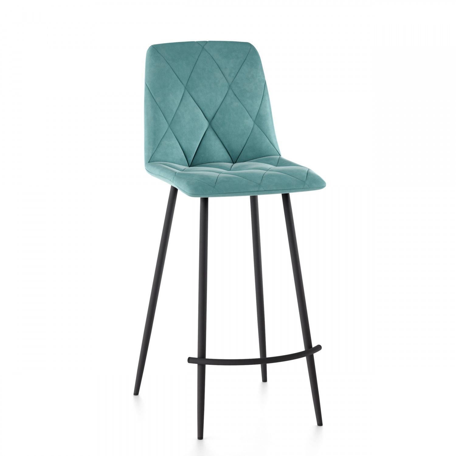 

Стул СтолБери барный Ричи велюр тиффани металлокаркас