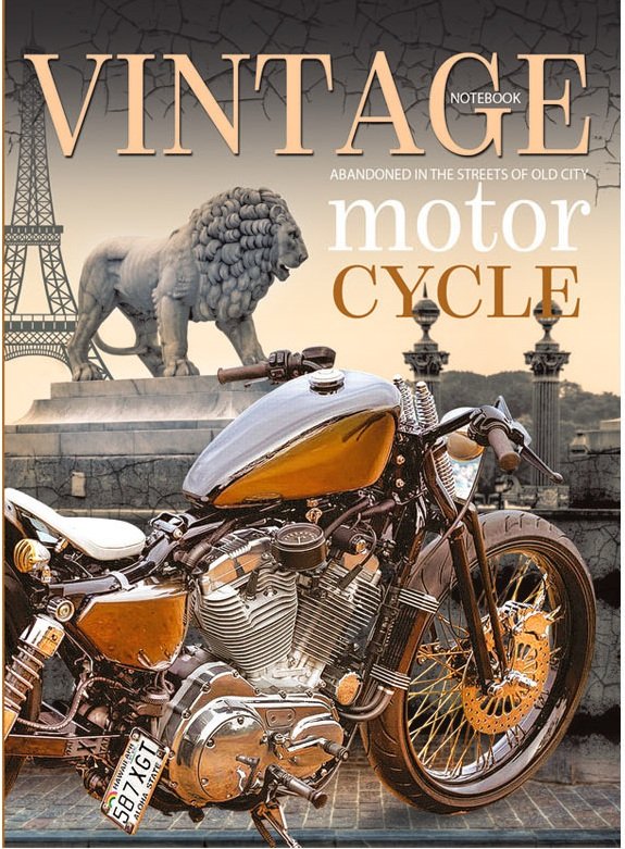 

Блокнот Bourgeois 80 листов, А5, чистые листы, Motorcycle , 3157 (17110)