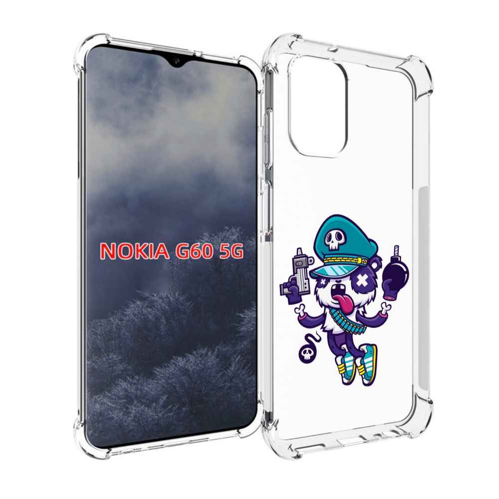 

Чехол MyPads персонаж с пистолетом и бомбочкой для Nokia G60 5G, Прозрачный, Tocco