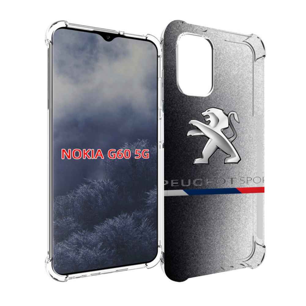 

Чехол MyPads пежо-peugeot-1 для Nokia G60 5G, Прозрачный, Tocco