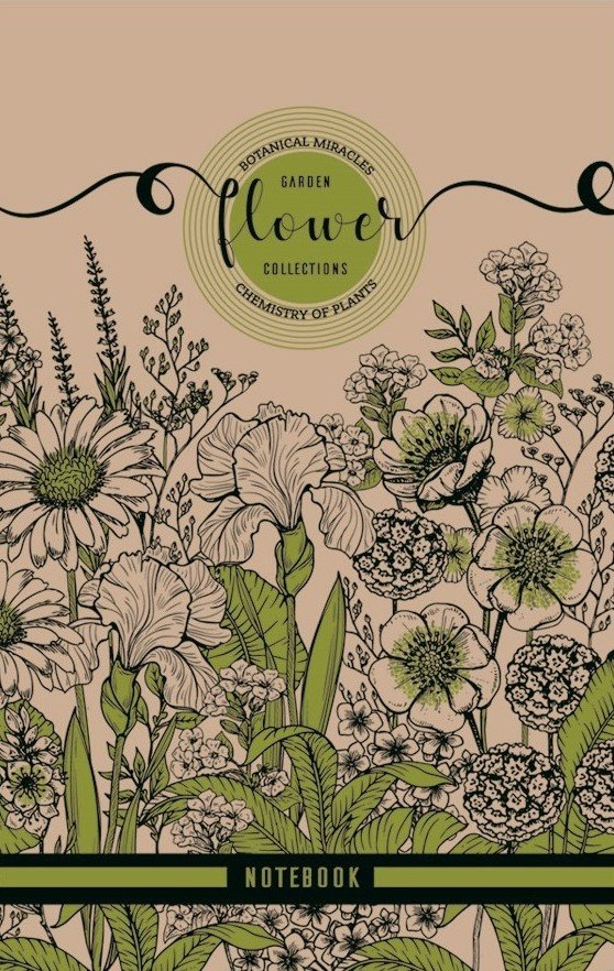 

Блокнот Bourgeois 80 листов, 13*20, чистые листы, Green botanica , 3829 (1856)