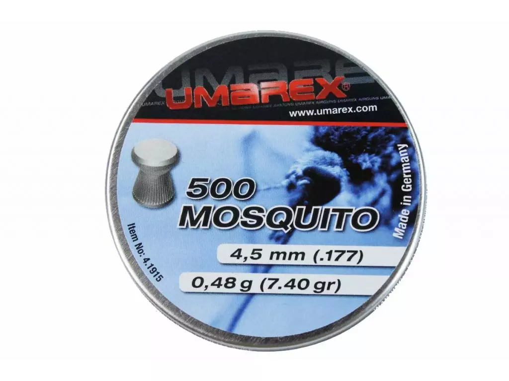 Пули пневматические Umarex Mosquito  4,5 мм 0,48 грамма (500 шт.)