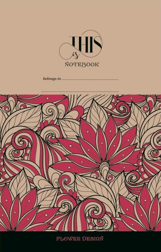 

Блокнот Bourgeois 80 листов, 13*20, чистые листы, Red pattern , 3829 (1849)