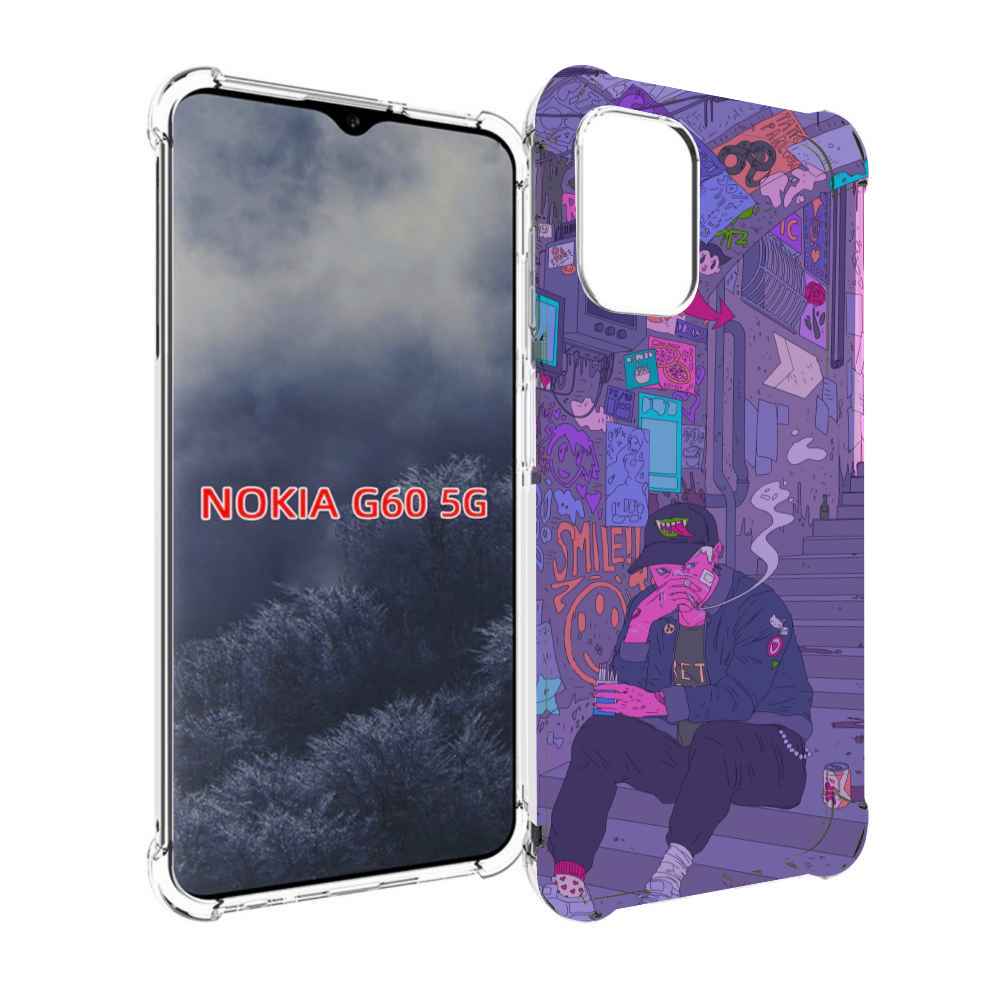 

Чехол MyPads парень в подъезде мультик для Nokia G60 5G, Прозрачный, Tocco
