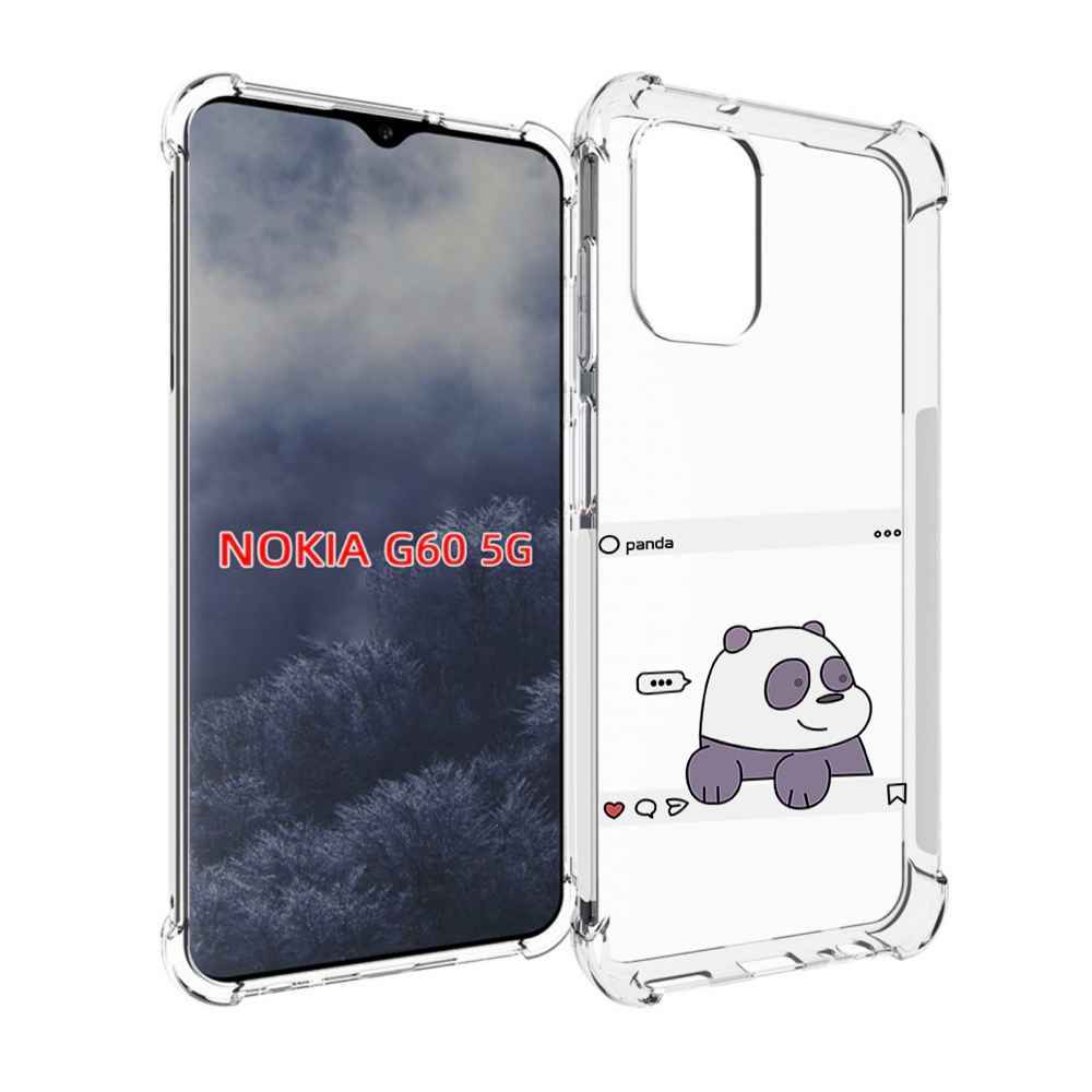 

Чехол MyPads пандочка-фотка для Nokia G60 5G, Прозрачный, Tocco