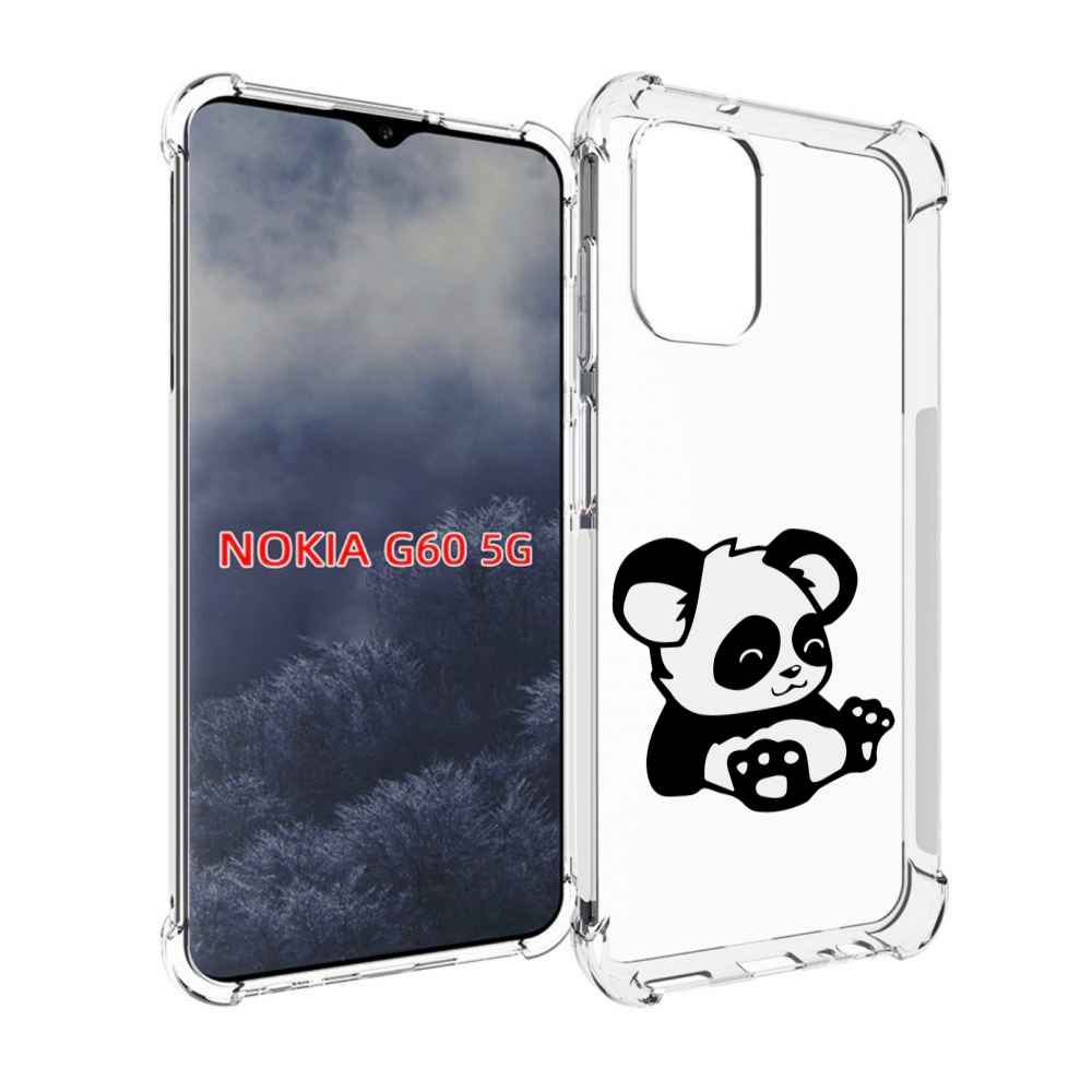 

Чехол MyPads панда-детеныш детский для Nokia G60 5G, Прозрачный, Tocco