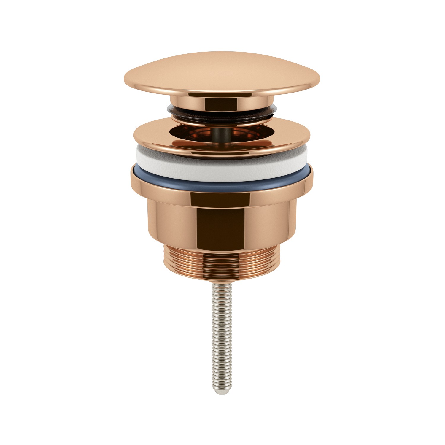 Универсальный донный клапан Wellsee Drainage System 182142000, латунь, цвет розовое золото электромагнитный клапан для вакуумного насоса мегеон