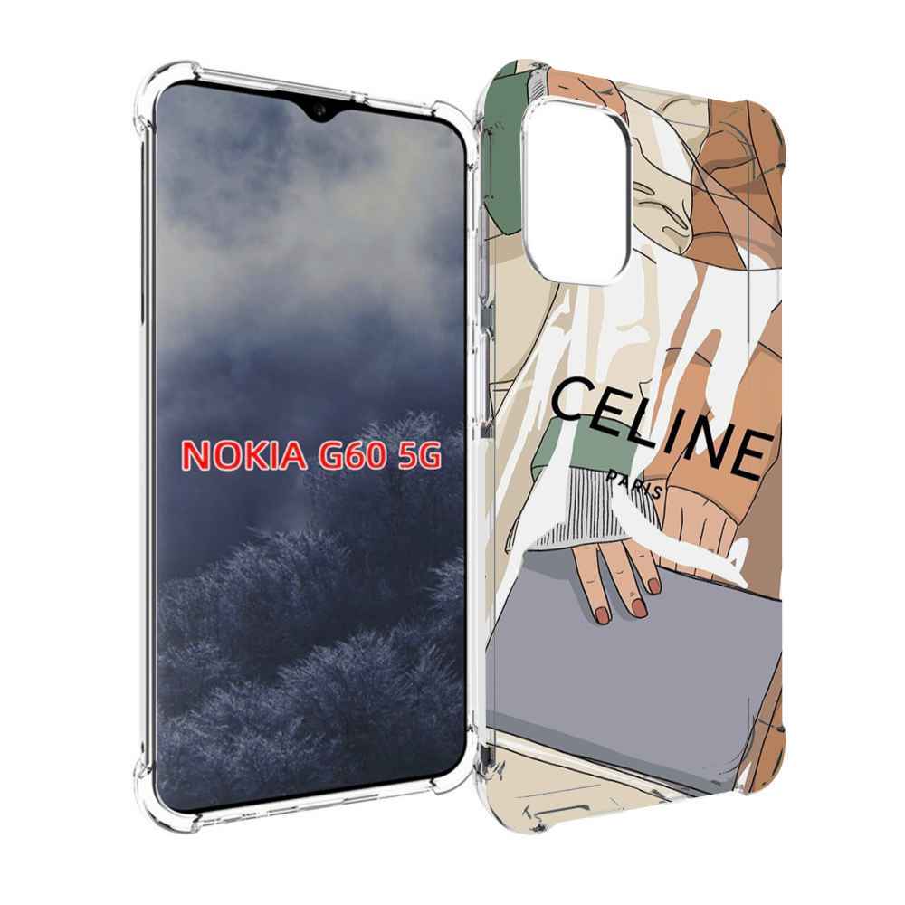 

Чехол MyPads пакет-келин-париж женский для Nokia G60 5G, Прозрачный, Tocco