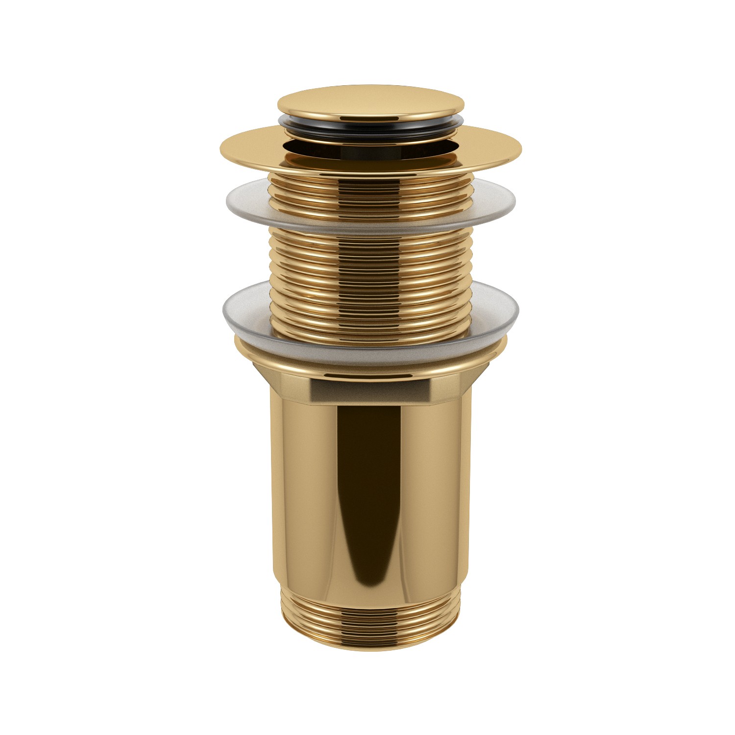Донный клапан без перелива Wellsee Drainage System 182136000, латунь, цвет золото vt 151 n 06 клапан обратный 1 латунный золотник кратность отгрузки 8