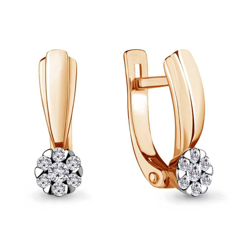 

Серьги из красного золота с бриллиантом Aquamarine Aquamarine 942411к_585_кз, 942411к_585_кз