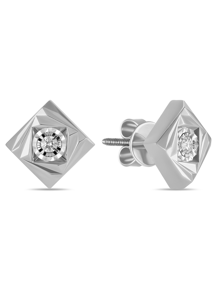 

Серьги пусеты из золота MIUZ Diamonds (Московский юв. завод) E2018-ECA61107ADI, бриллиант, E2018-ECA61107ADI