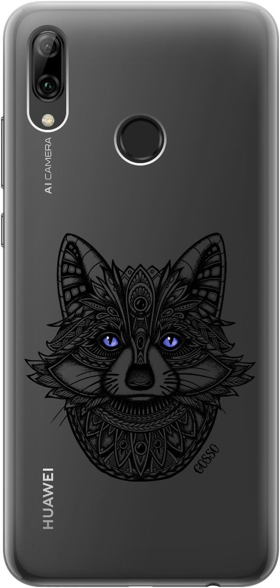 

Чехол на Honor 10 Lite/Huawei P Smart (2019) "Grand Raccoon" прозрачный, Прозрачный;синий, 670