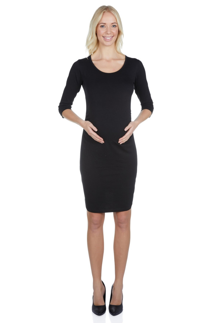 

Платье для беременных женское Luvmabelly 58482 черное S, Черный, 58482