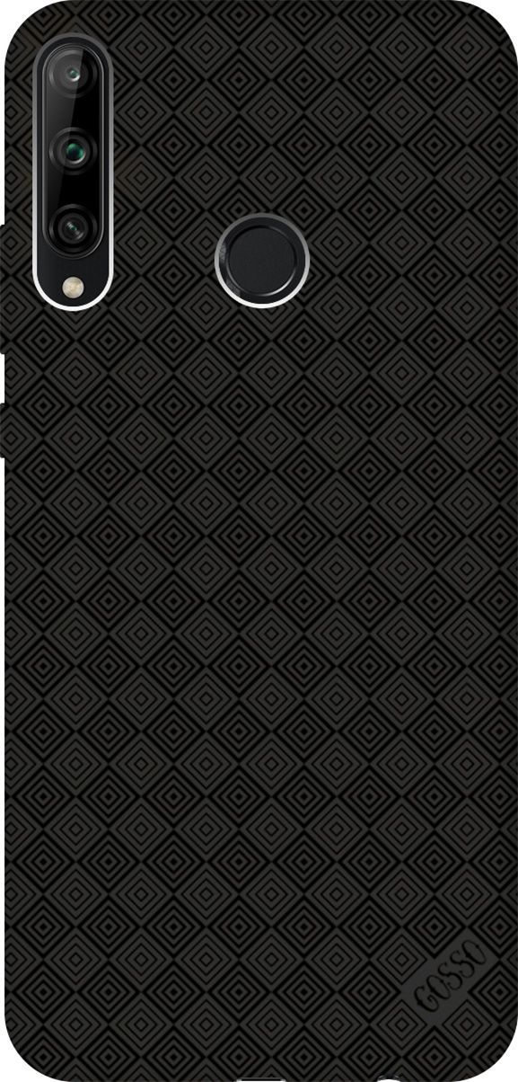 

Чехол на Honor 9C/Huawei P40 Lite E "Magic Squares" черный, 605