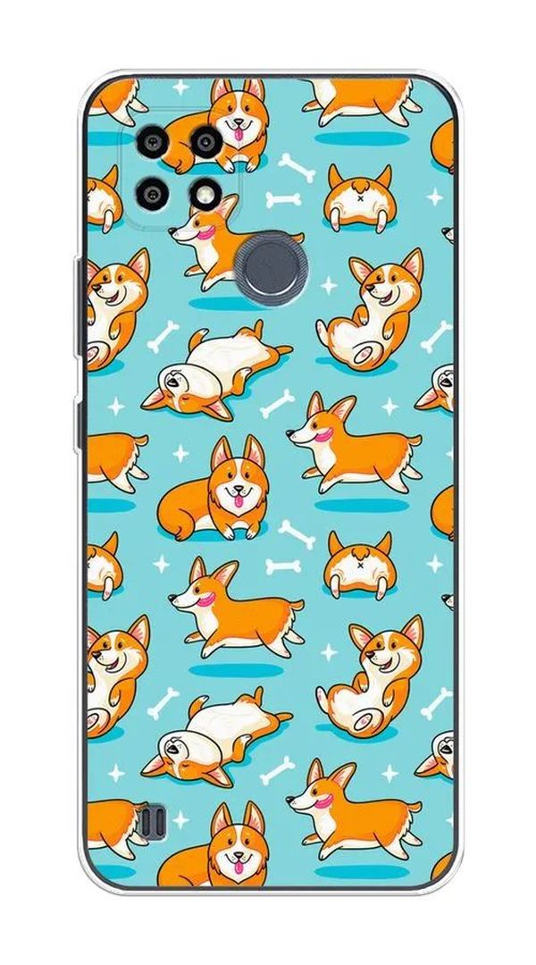 

Чехол Awog на Realme C25Y "Веселые корги", Разноцветный, 2510950-2