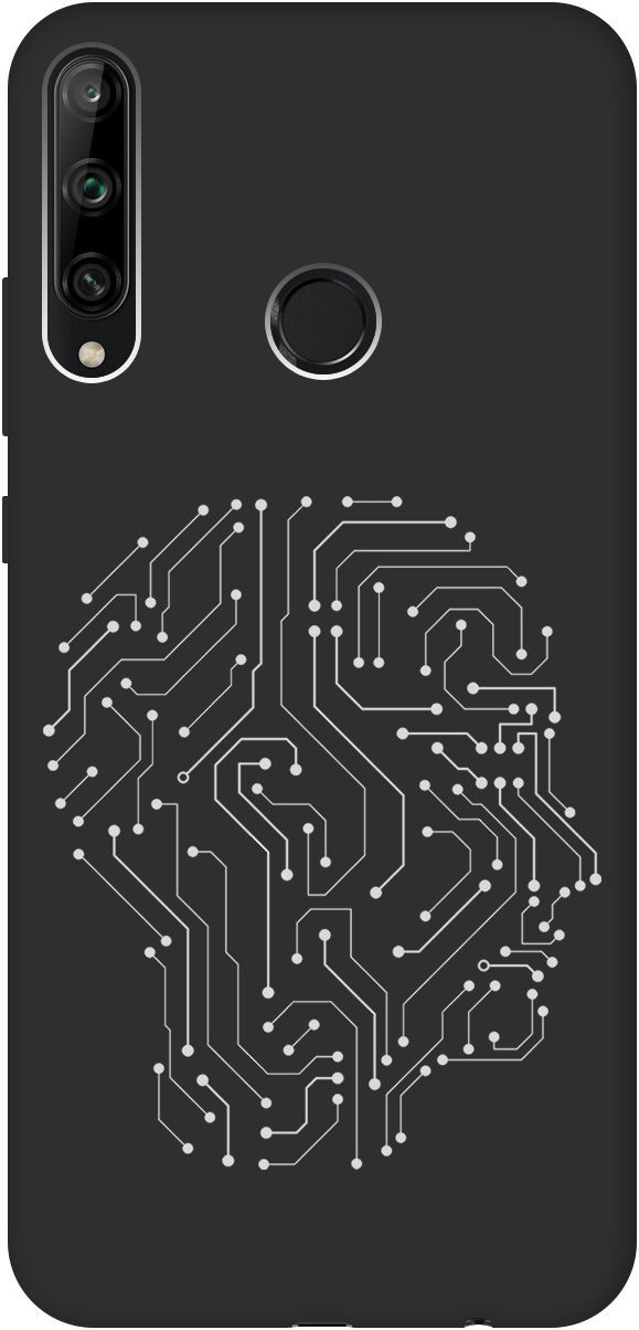 

Чехол на Honor 9C/Huawei P40 Lite E "Mindmap" черный, Черный;белый, 605