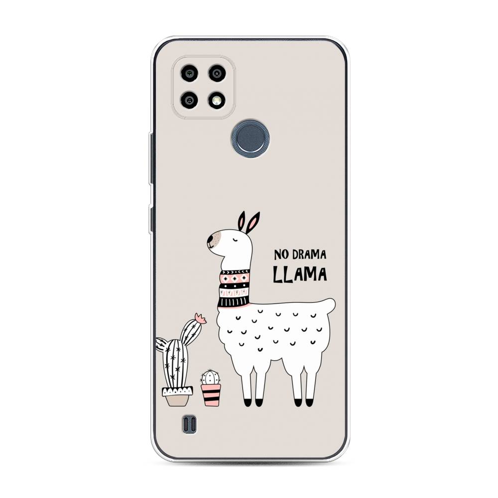 Чехол Awog  на Realme C25Y No drama LLama