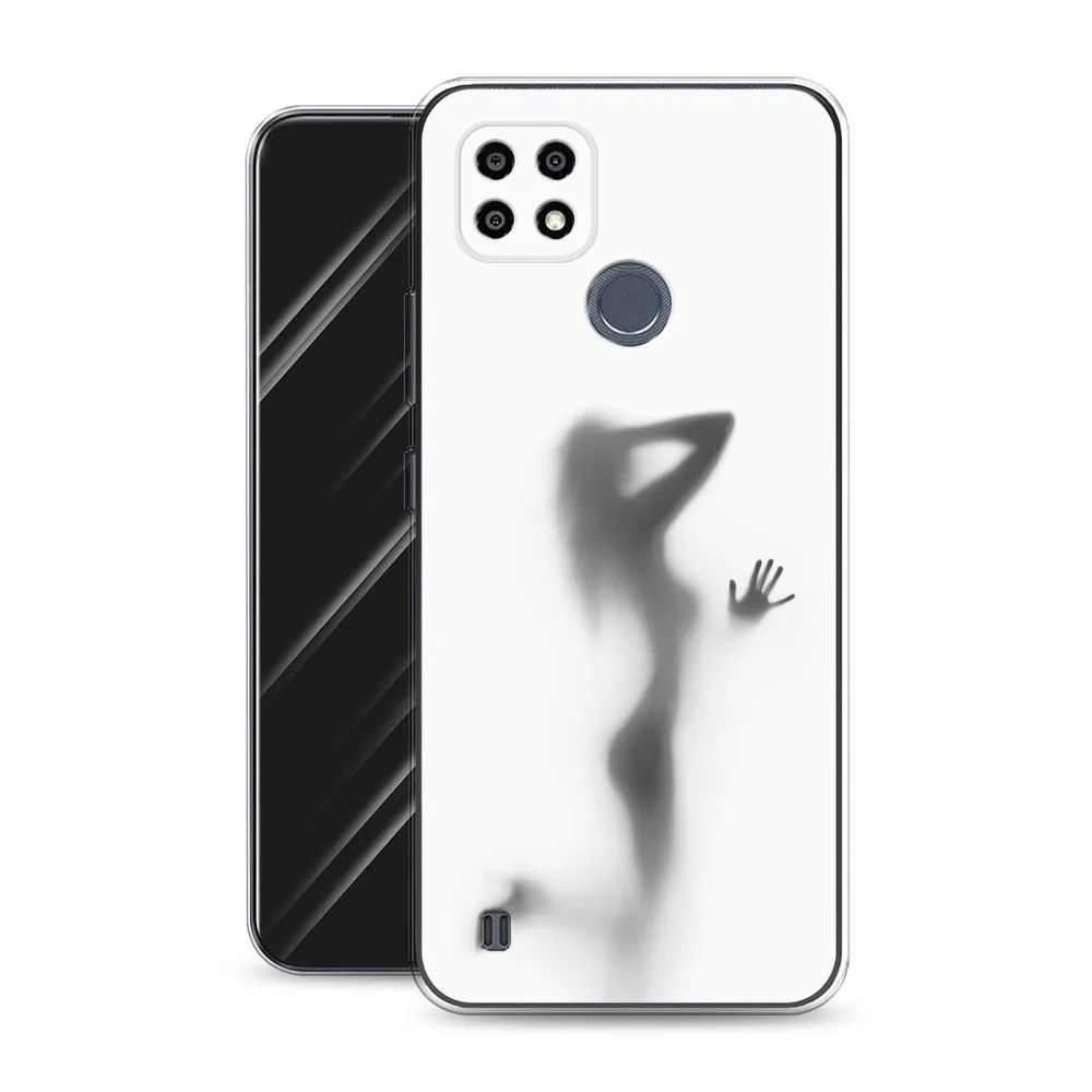 

Чехол Awog на Realme C25Y "Стекло в душе", Белый;серый, 2510950-7