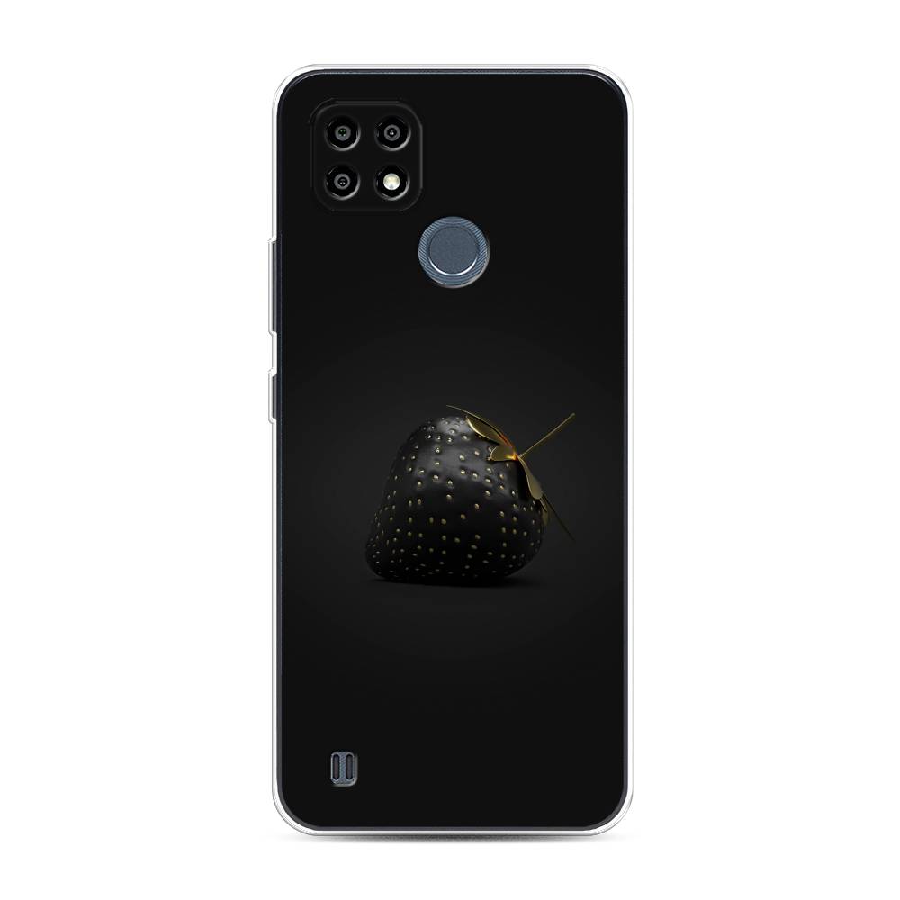 

Чехол Awog на Realme C25Y "Черная клубника", 2510950-10