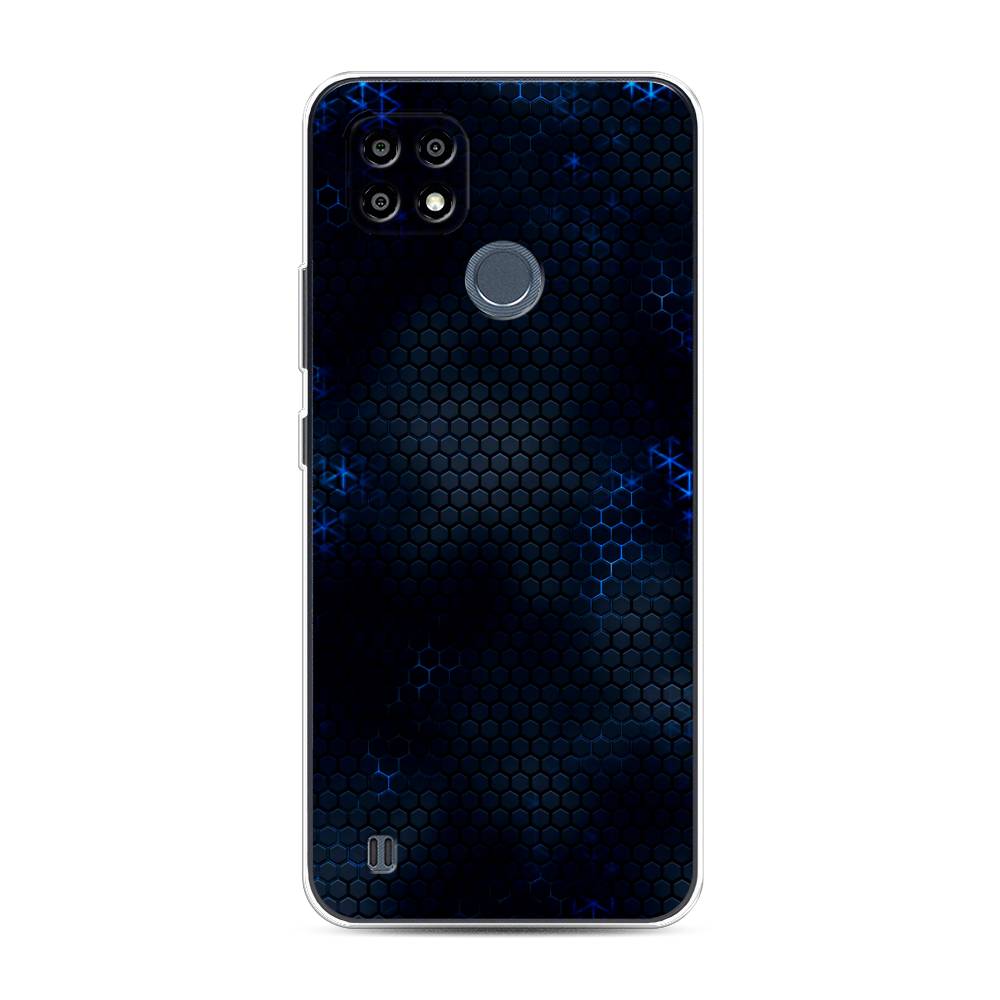 

Чехол Awog "Фон соты синие" для Realme C25Y, 2510950-3