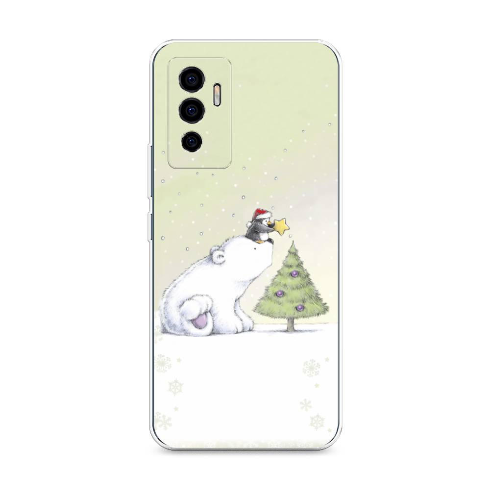 

Чехол на Vivo V23e "Украшение елки", Белый;бежевый, 265950-5