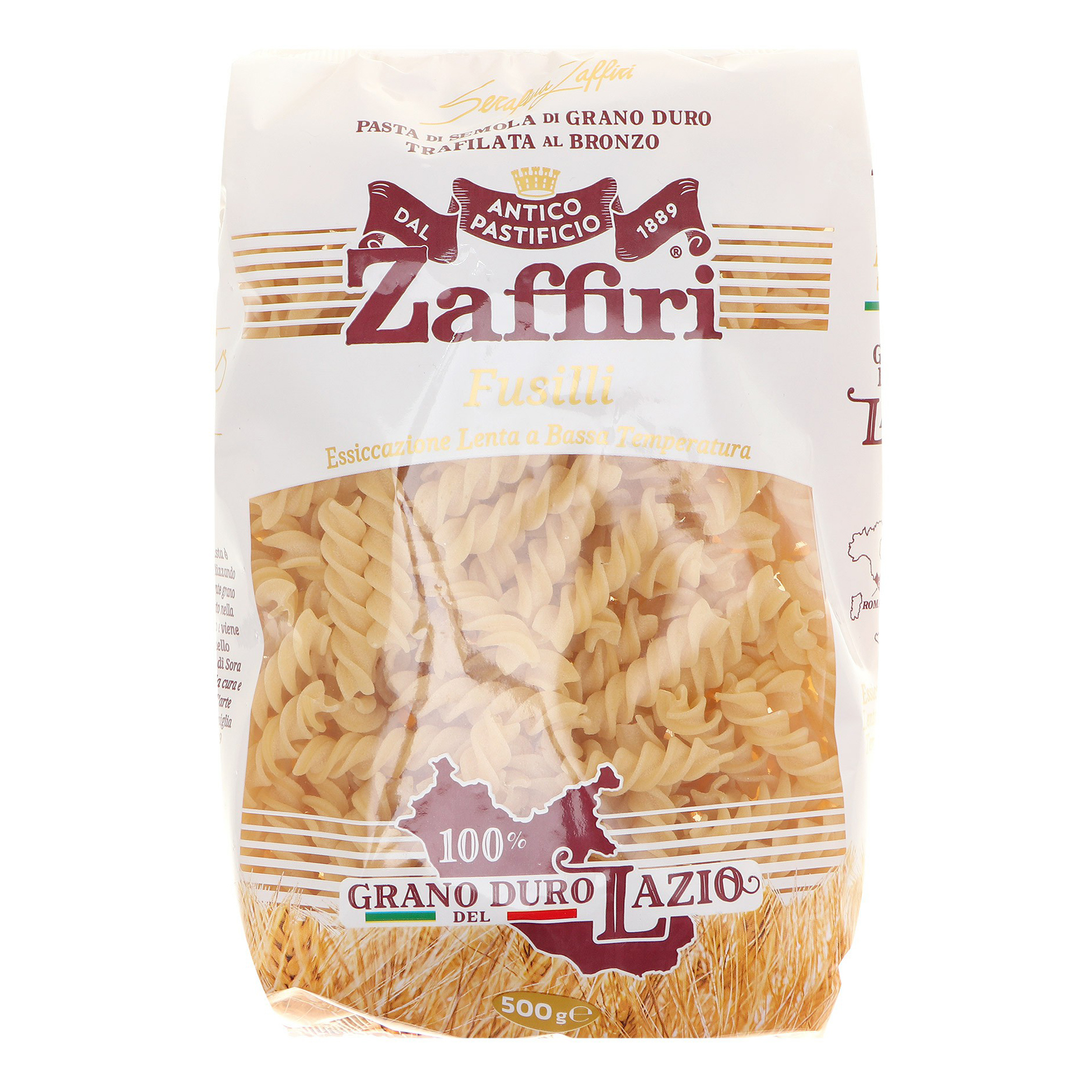 

Макаронные изделия Zaffiri Макароны Fusilli 100% Lacio 500 г