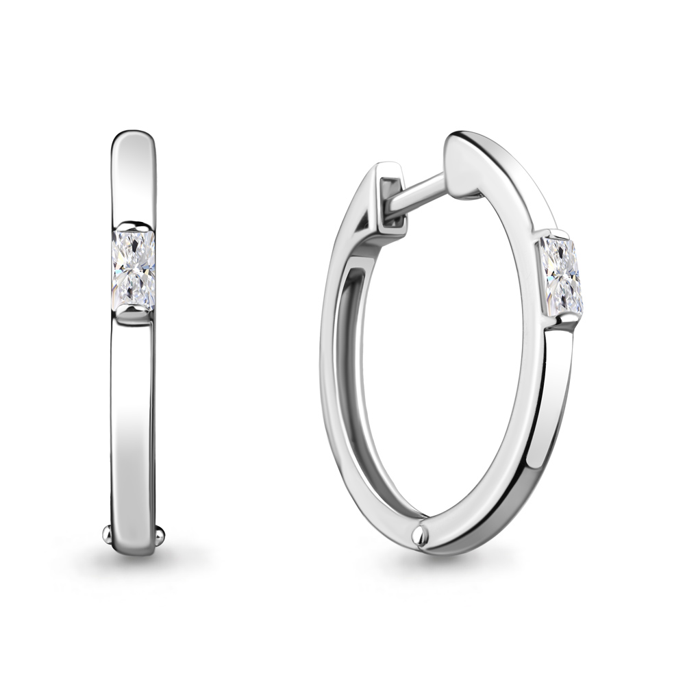 

Серьги из серебра с фианитом Aquamarine Aquamarine 48327_925_р, 48327_925_р