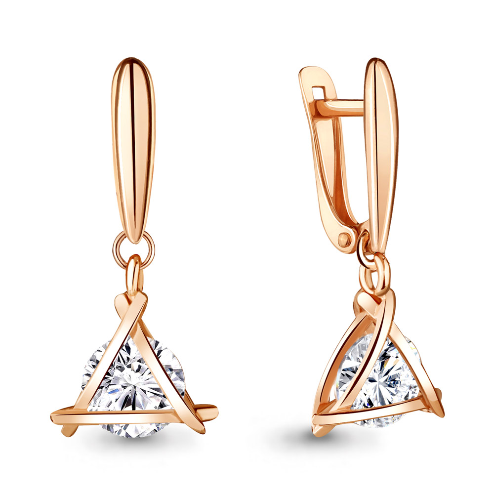 

Серьги из серебра с фианитом Aquamarine Aquamarine 48300_925_з, 48300_925_з