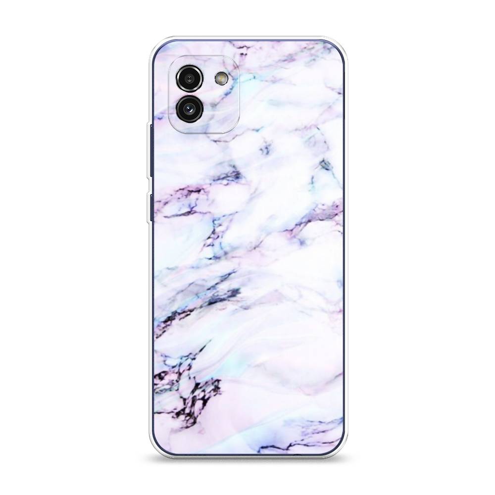 

Чехол на Samsung Galaxy A03 "Радужный мрамор", Серый;фиолетовый, 2104950-3