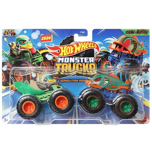 Машинка Hot Wheels Monster Trucks Duck n`Roll Vs Piran-Ahhhh HWN54