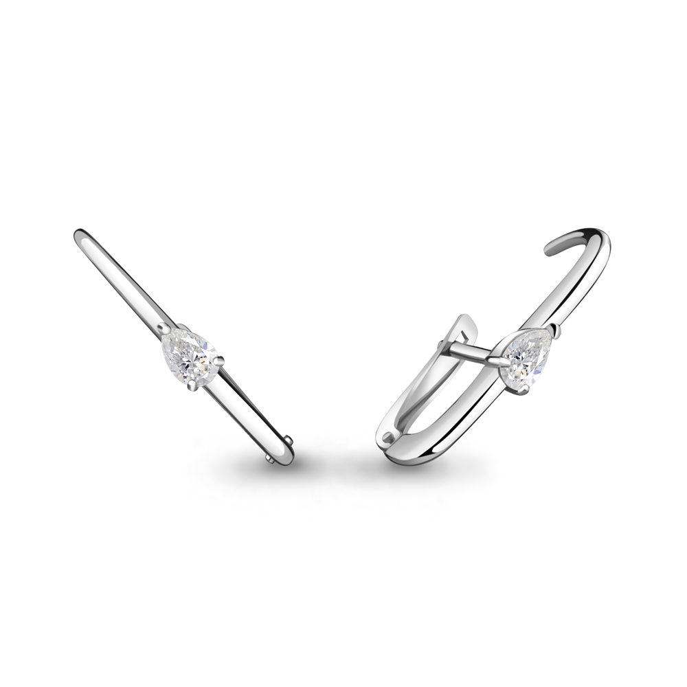 

Серьги из серебра с фианитом Aquamarine Aquamarine 48225_925_р, 48225_925_р