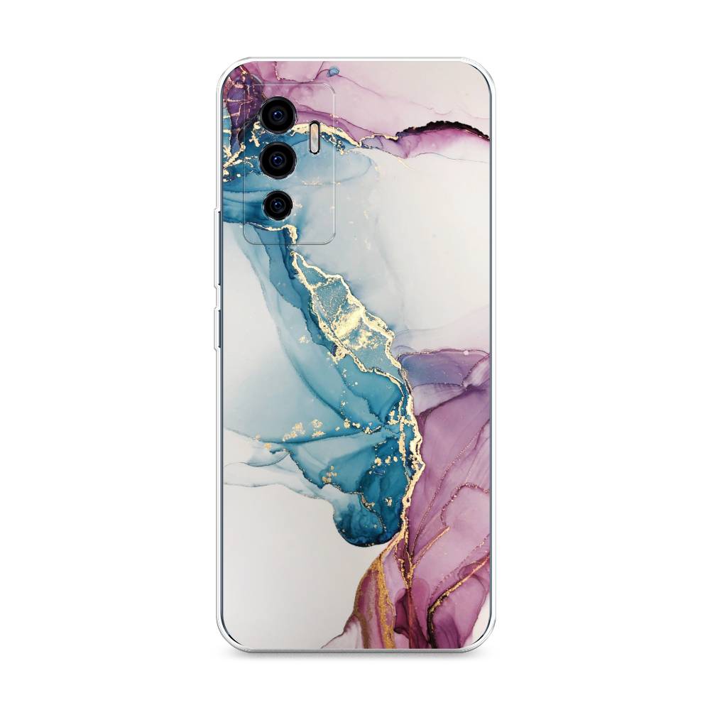 

Чехол на Vivo V23e "Розовые разводы рисунок", 265950-3