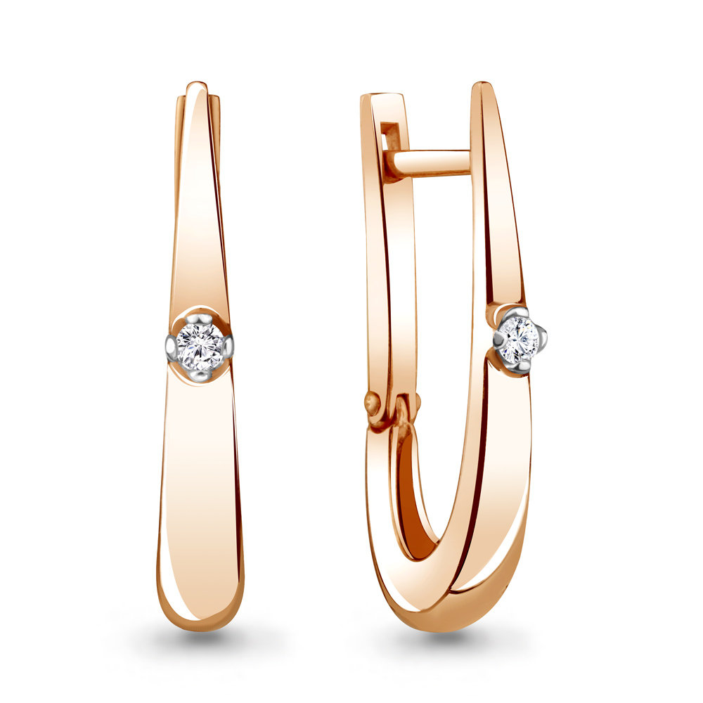 

Серьги из серебра с фианитом Aquamarine Aquamarine 48223А_925_з, 48223А_925_з