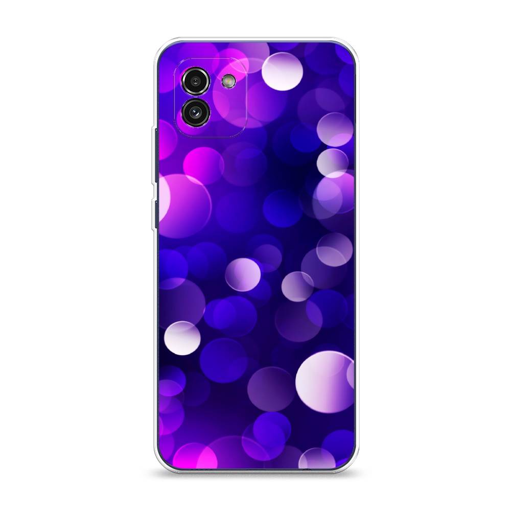 

Чехол на Samsung Galaxy A03 "Абстракция 27", Фиолетовый, 2104950-3