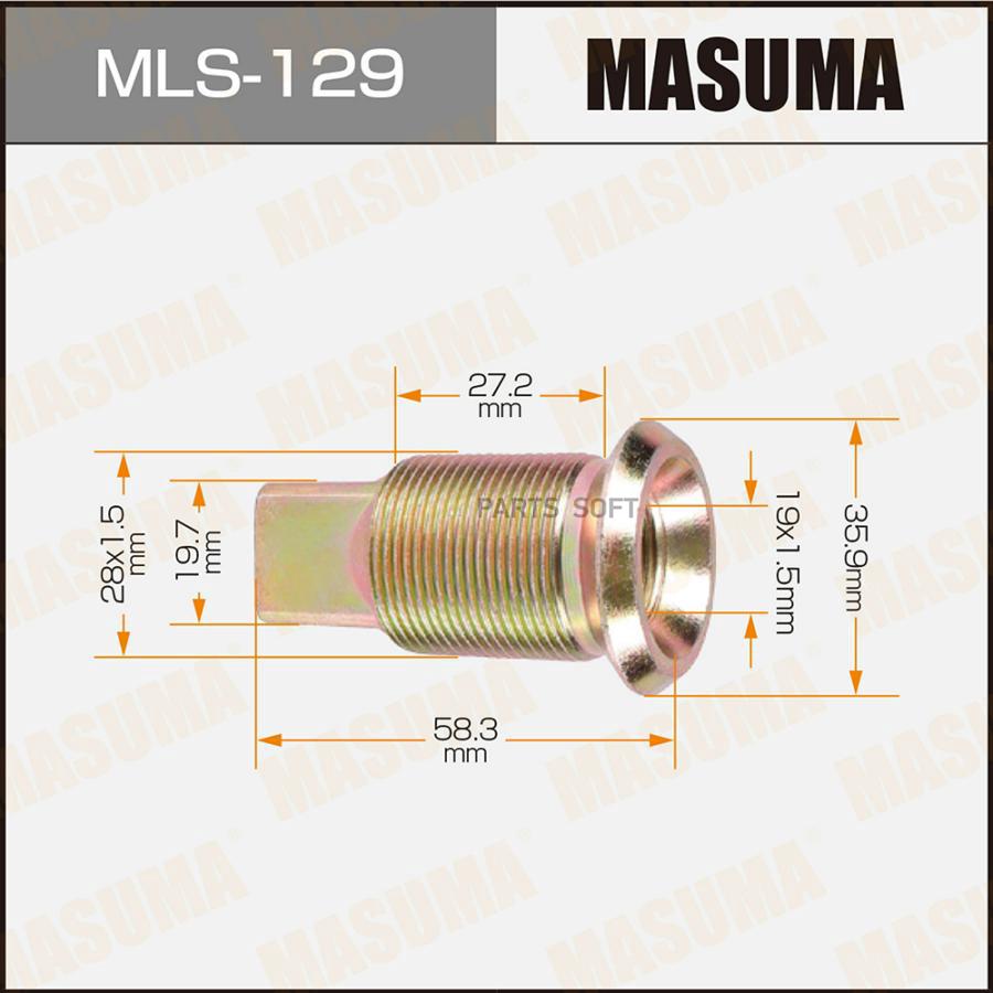 

MLS-129_футорка колесная! M28x1.5/M19x1.5 Mitsubishi