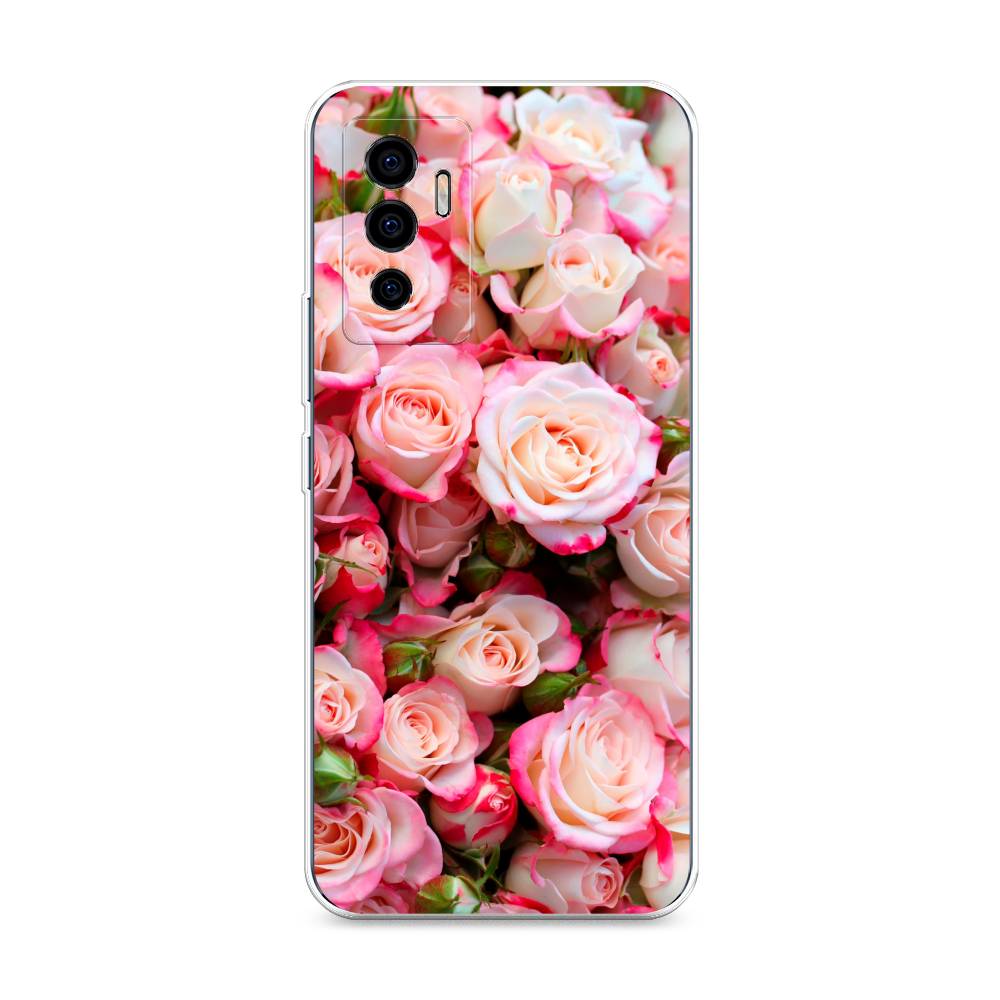 

Чехол на Vivo V23e "Много роз", Розовый, 265950-2