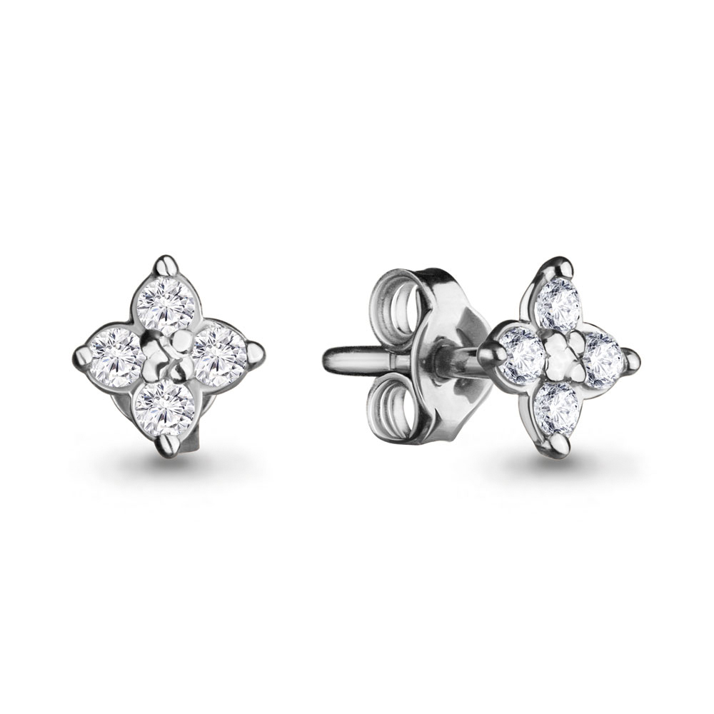 

Серьги из серебра с фианитом Aquamarine Aquamarine 48180А_925_р, 48180А_925_р