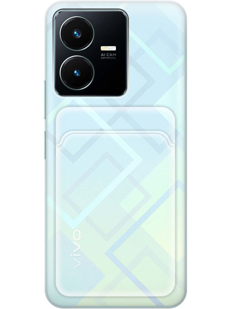 

Силиконовый чехол на Vivo Y22 прозрачный, 20012015