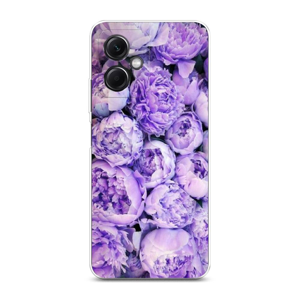 

Чехол Awog на Xiaomi Redmi Note 12 5G "Пионы сиреневые", Фиолетовый;голубой, 316950-8