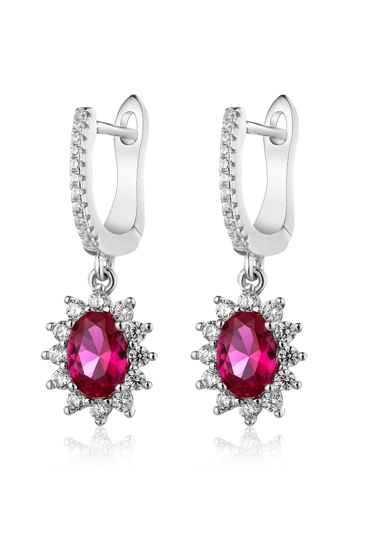 

Серьги подвески из серебра с фианитом Ogisana A42516, A42516