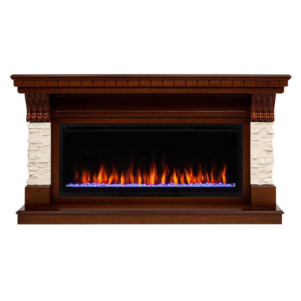 

Электрокамин RealFlame Michigan 42 AO с Saphir 42, 6 цветов пламени, Электрокамин Michigan 42/BV NT с очагом Saphir 42