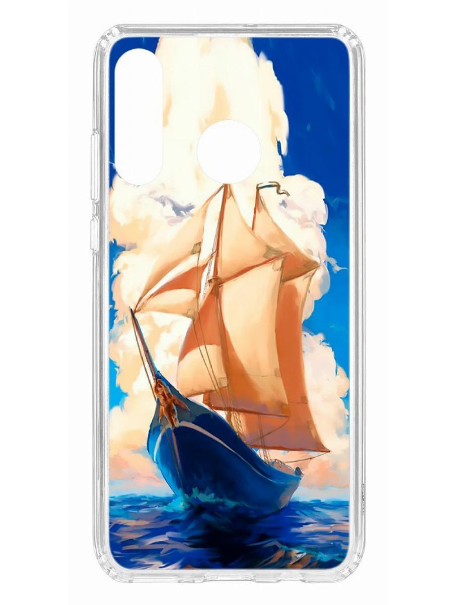 

Чехол на Huawei P30 Lite Kruche Print Парусник