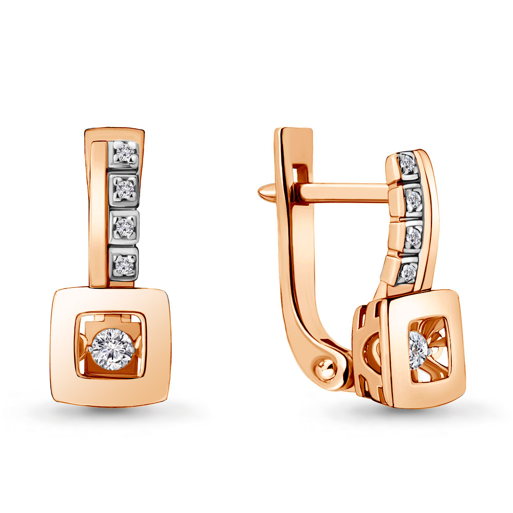 

Серьги из красного золота с бриллиантом Aquamarine Aquamarine 942406Ак_585_кз, 942406Ак_585_кз
