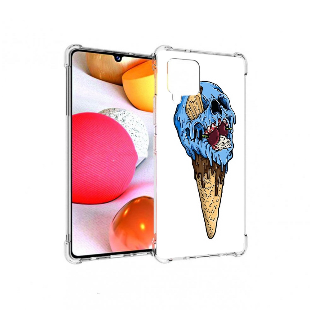 

Чехол MyPads Tocco для Samsung Galaxy A42 мороженное череп (PT226910.539.484), Прозрачный, Tocco