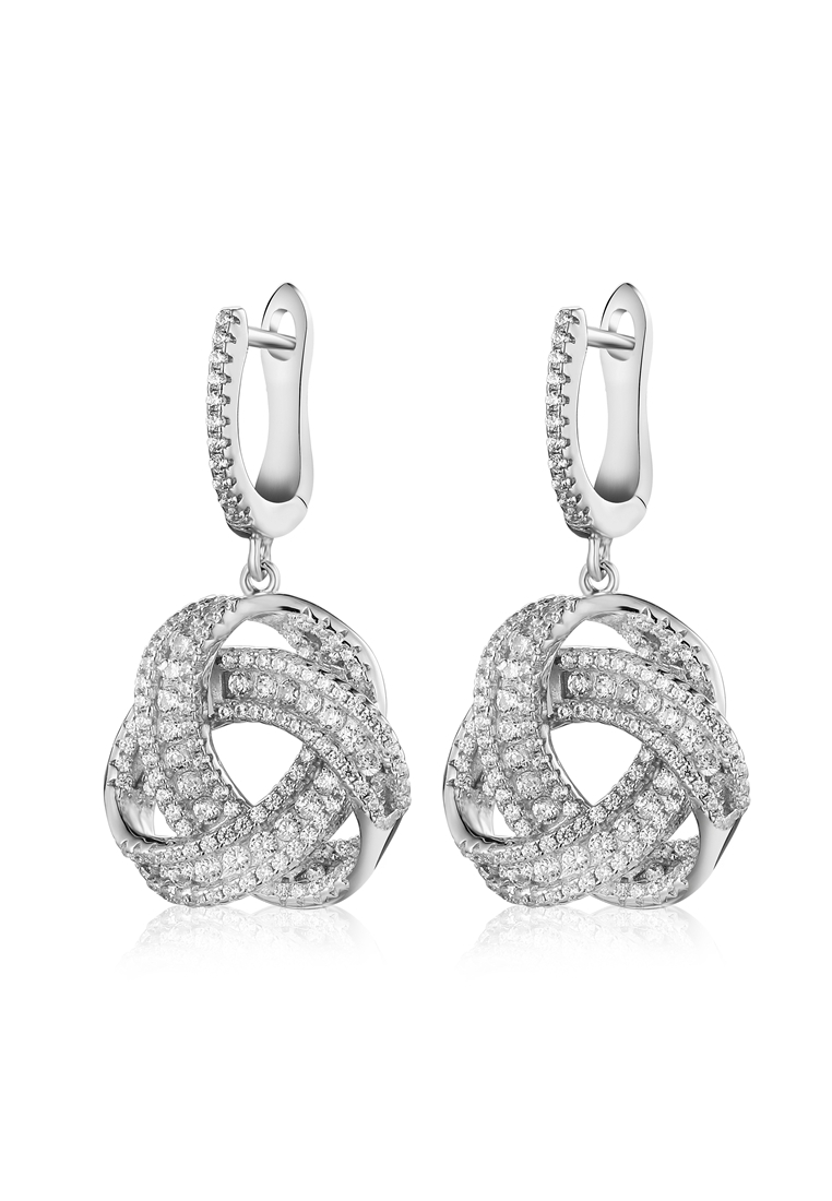 

Серьги подвески из серебра с фианитом Ogisana A42558, A42558
