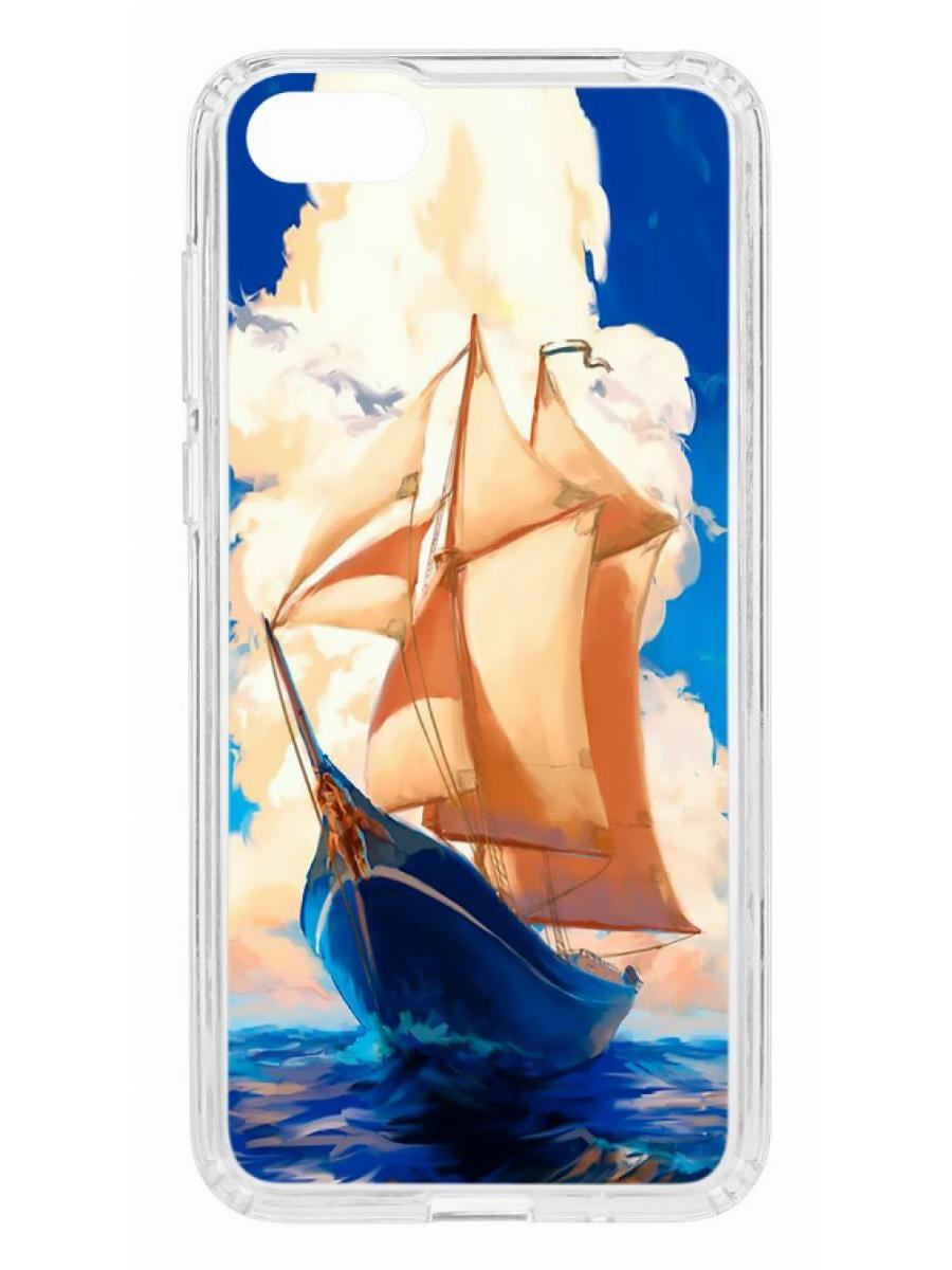 

Чехол на Huawei Honor 7A Kruche Print Парусник