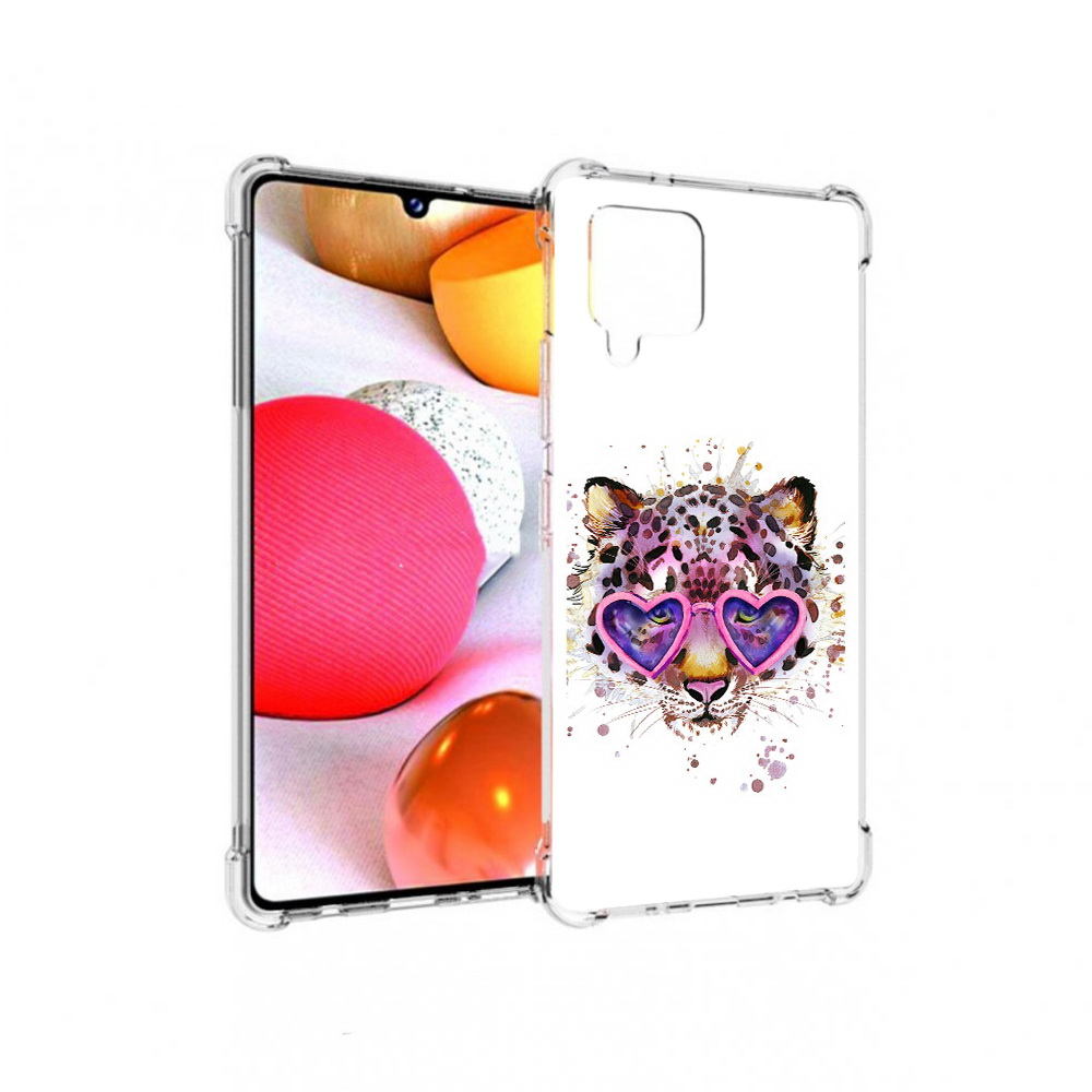

Чехол MyPads Tocco для Samsung Galaxy A42 модный леопард (PT226910.539.480), Прозрачный, Tocco
