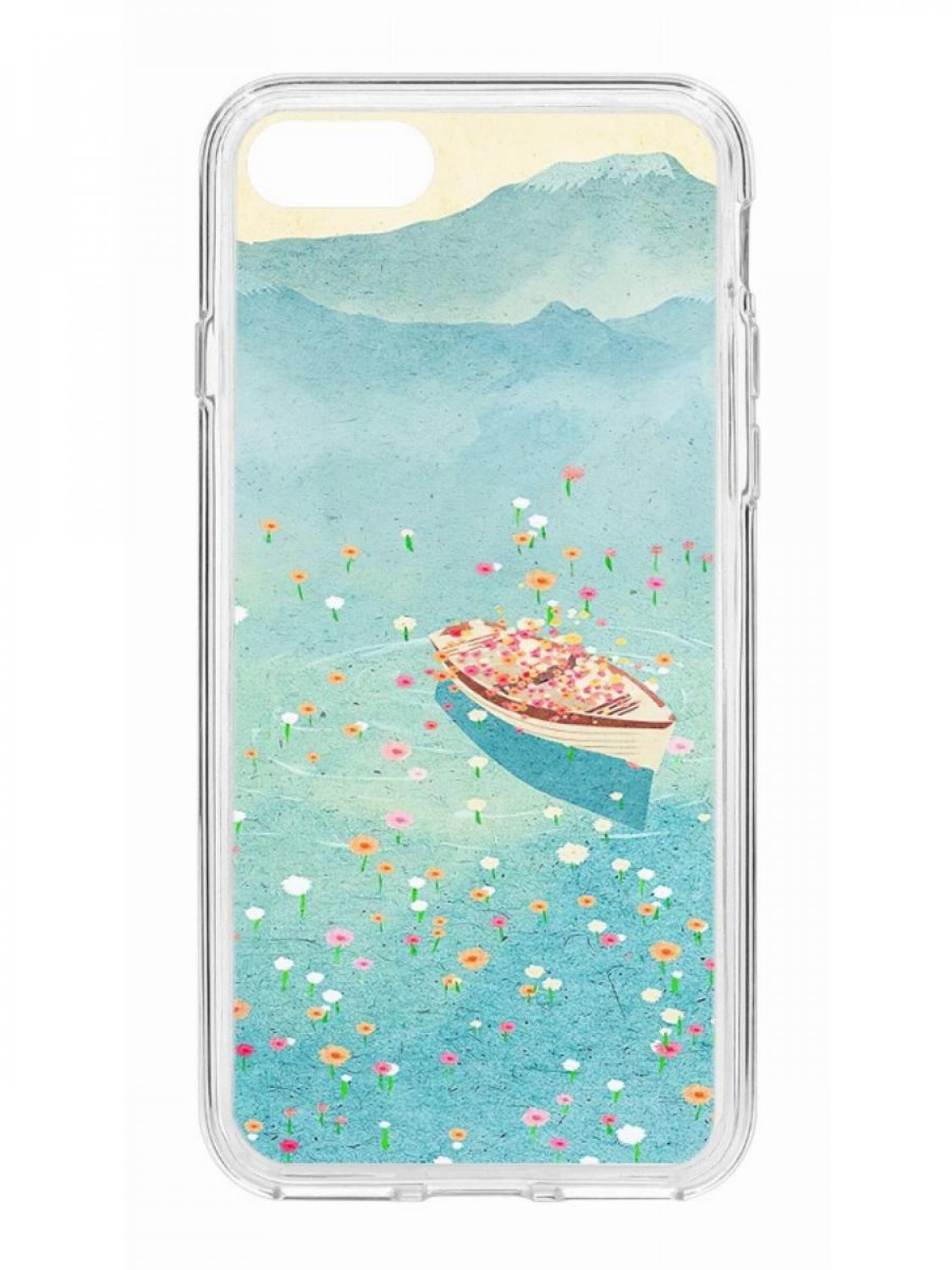 

Чехол для iPhone 7 /8 /SE 2020 КRUЧЕ Print Парусник прозрачный с рисунком