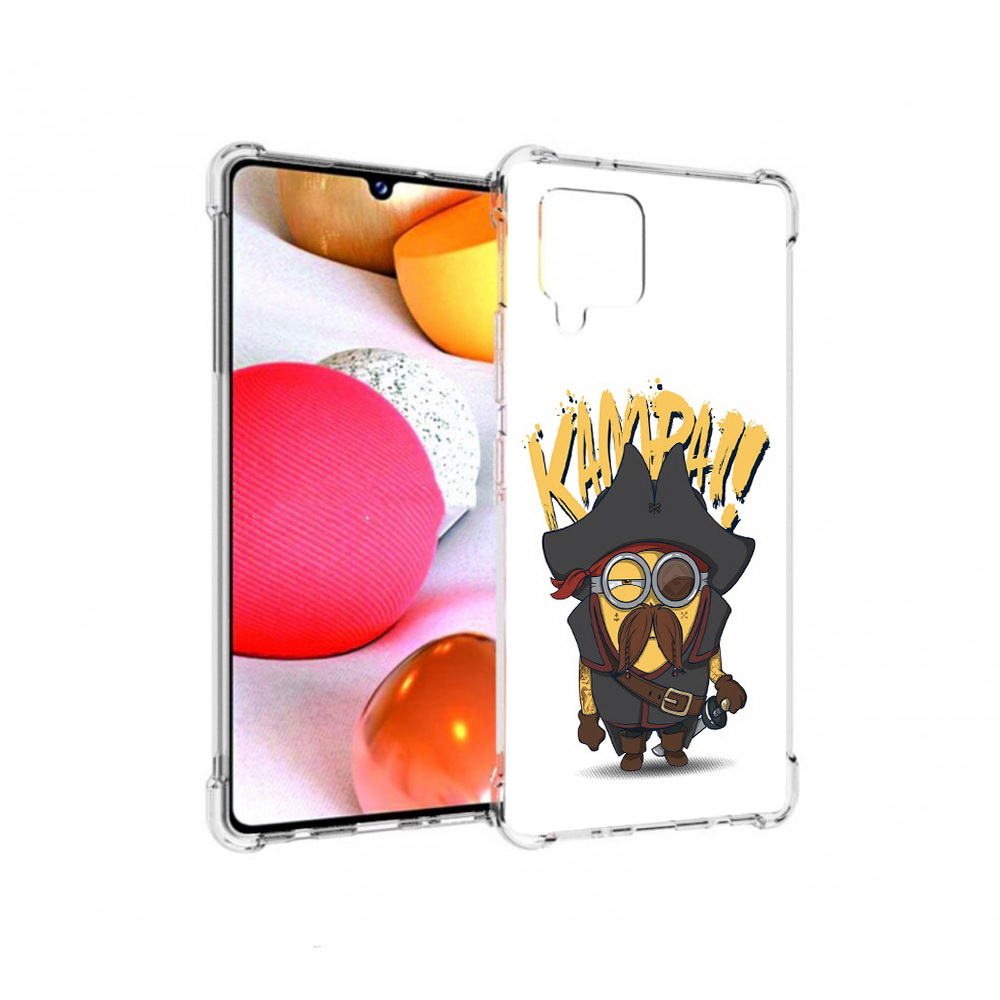 

Чехол MyPads Tocco для Samsung Galaxy A42 миньон пират (PT226910.539.476), Прозрачный, Tocco